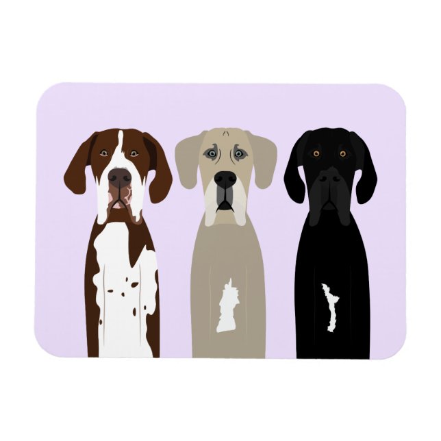 Magnet Flexible Chiens géants (Horizontal)