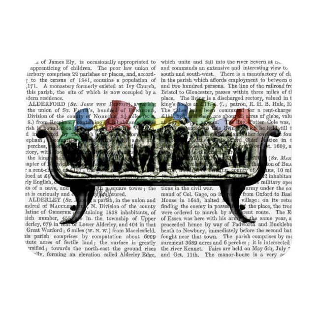 Magnet Flexible Chiens sur Sofa (Horizontal)