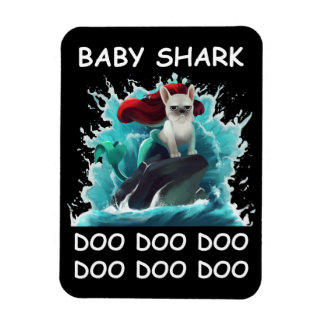 Magnet Flexible Chiffre de taureau français | Baby Shark Doo Doo D