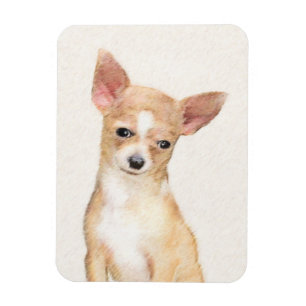 Magnet Flexible Chihuahua Peinture - Cute Original Chien Art