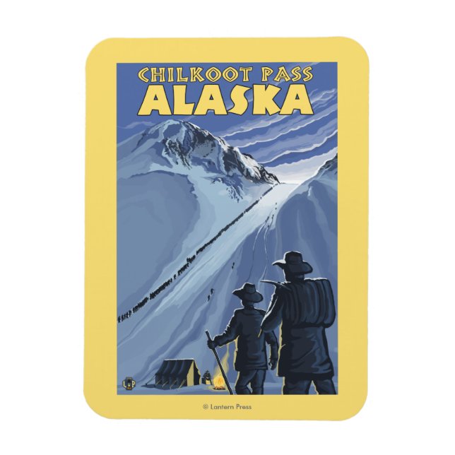 Magnet Flexible Chilkoot Pass, Alaska Gold Miners (Vertical)