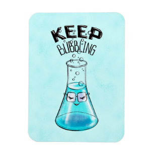 Magnet Flexible Chimie mignonne Drôle Nerdy Lab Caractère