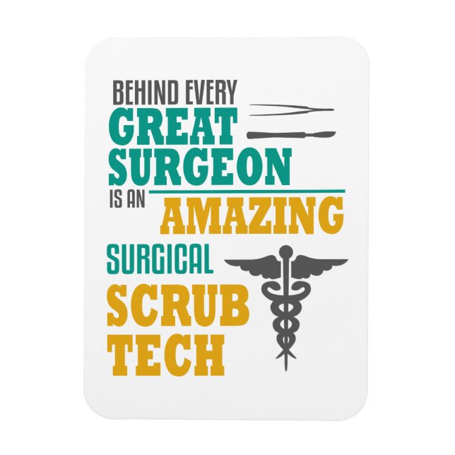 Magnet Flexible Chirurgien Extraordinaire Scrub Tech Funny Chirurg (Vertical)