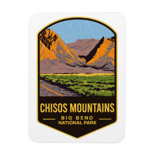 Magnet Flexible Chisos Mountain Big Bend National Park