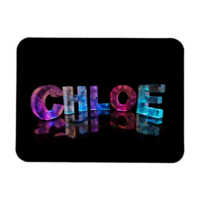 Magnet Flexible Chloe- Noms de filles populaires dans les lumières (Horizontal)