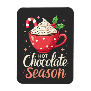 Magnet Flexible Chocolat chaud saison Amateurs de Noël