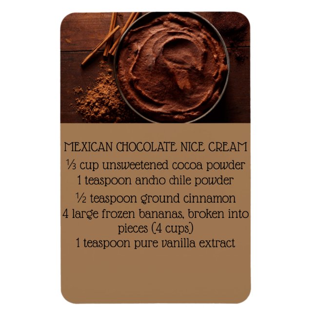 MAGNET FLEXIBLE CHOCOLAT MEXICAIN BELLE CRÈME (Vertical)
