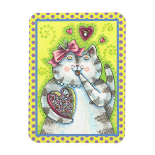 MAGNET FLEXIBLE CHOCOLATS DE L'ADMIRATEUR SECRET DE KITTEN, VALENT