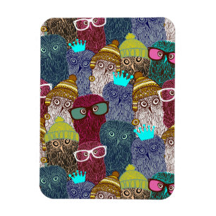 Magnet Flexible Chouette dans la couronne