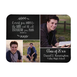 Magnet Flexible Christian Bible Verse Graduation Photo Collage