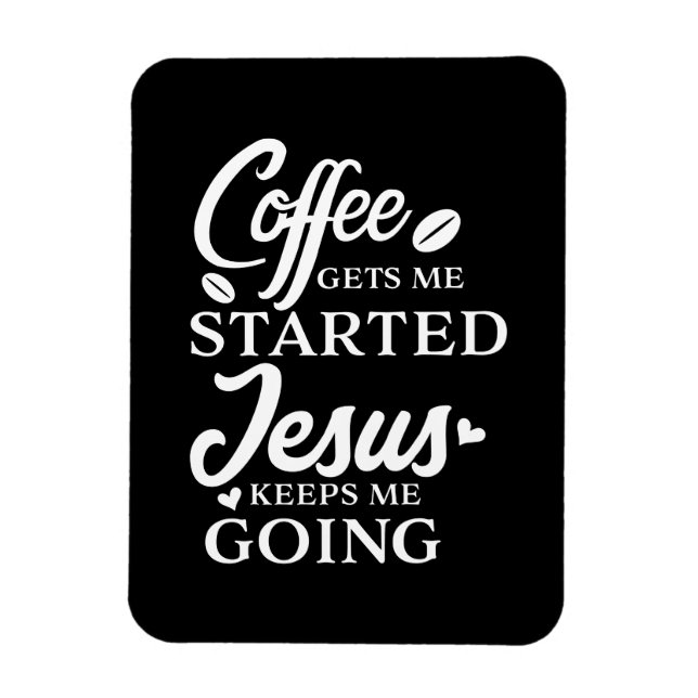Magnet Flexible Christian Cote Coffee Me Lance B Script (Vertical)