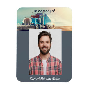 Magnet Flexible Christian Memorial Semi Tracteur Tracteur Tracteur