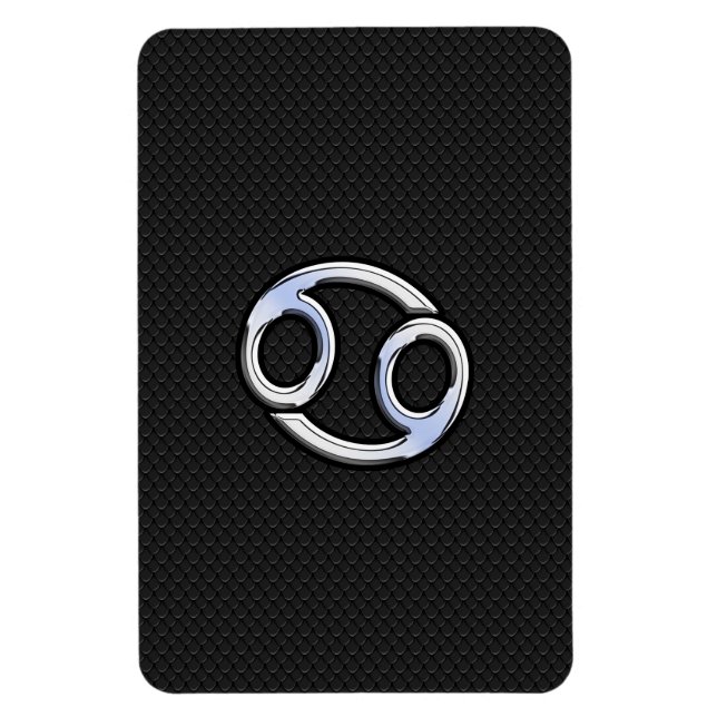 Magnet Flexible Chrome comme cancer Zodiac Connexion Noir (Vertical)