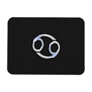 Magnet Flexible Chrome comme cancer Zodiac Connexion Noir