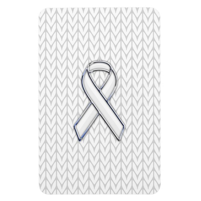 Magnet Flexible Chrome sur Knit blanc sensibilisation au ruban Imp (Vertical)