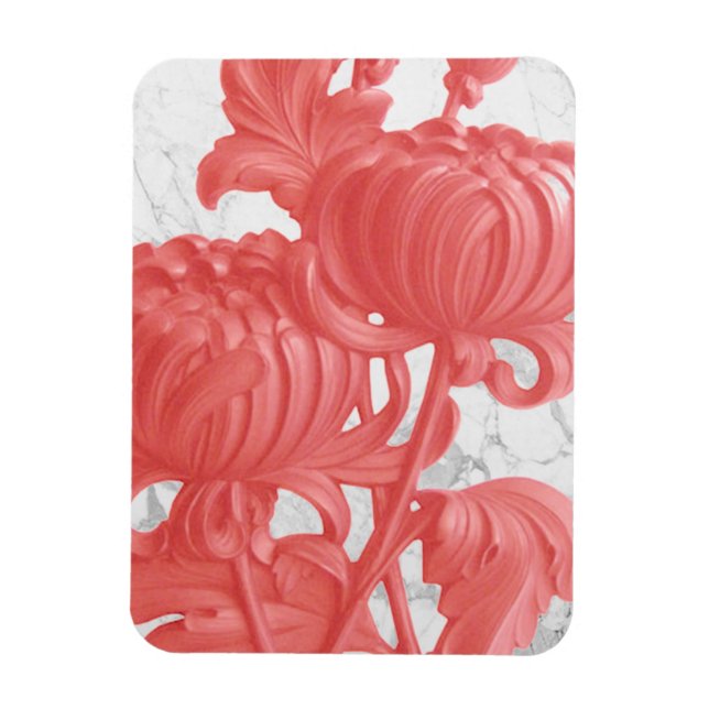 Magnet Flexible Chrysanthème rose (Vertical)