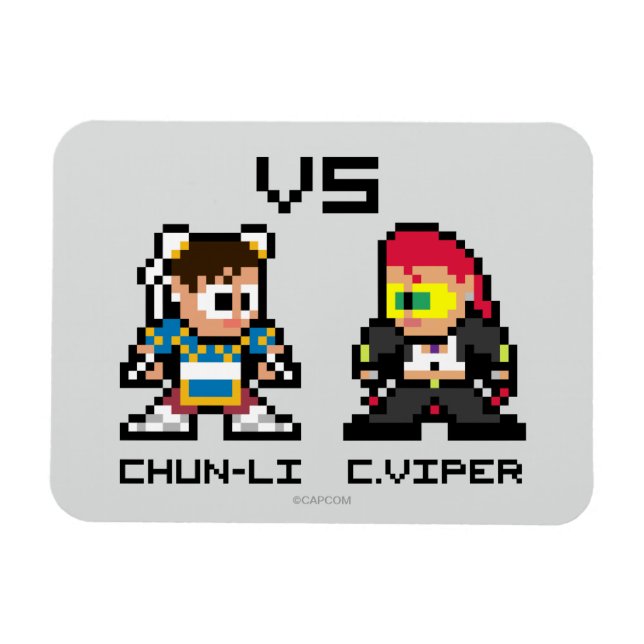Magnet Flexible Chun-Li VS C.Viper 8 bits (Horizontal)