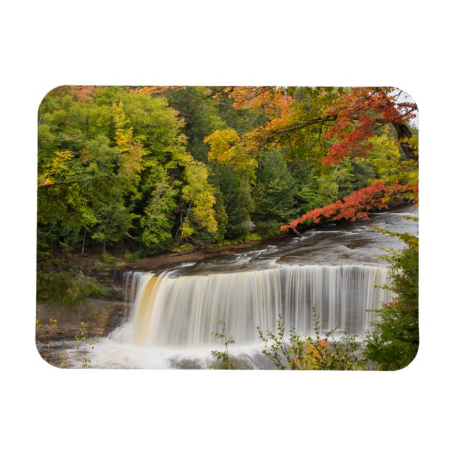 Magnet Flexible Chutes de Tahquamenon à l'automne (Horizontal)