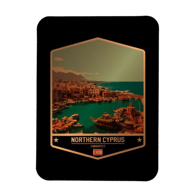 Magnet Flexible Chypre du Nord (Vertical)