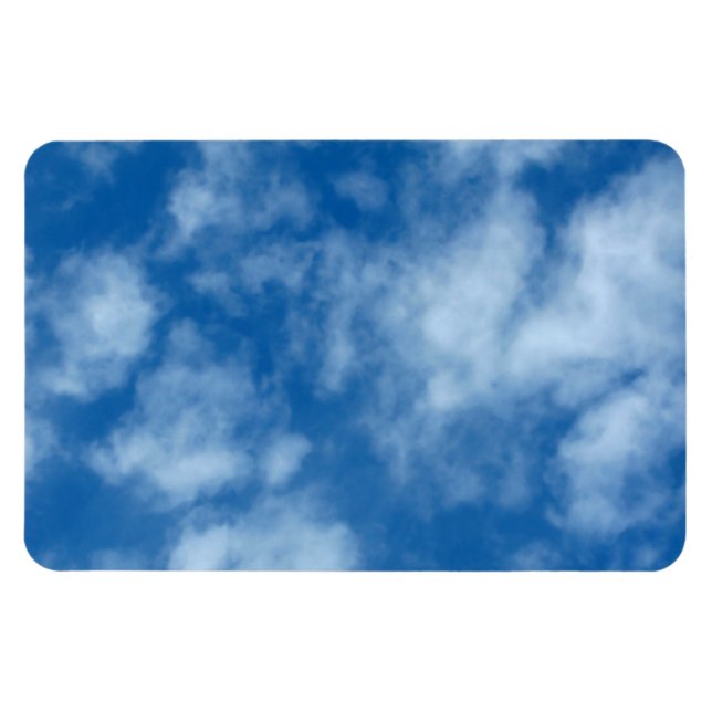 Magnet Flexible Ciel bleu avec nuages Photo (Horizontal)
