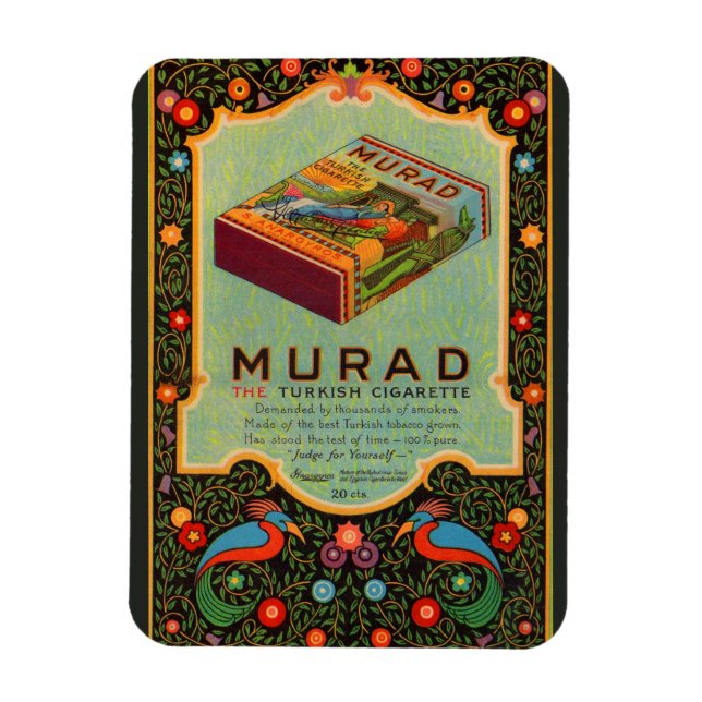 Magnet Flexible Cigarettes de Murad des années 1920 (Vertical)