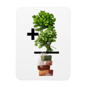 Magnet Flexible Cilantro Math - Drôle Anti-Cilantro