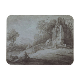 Magnet Flexible Cimetière de Thomas Gainsborough   avec la figure