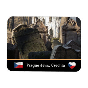 Magnet Flexible Cimetière juif et célèbre Prague, Czechia