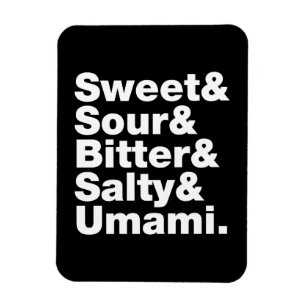 Magnet Flexible Cinq saveurs de base