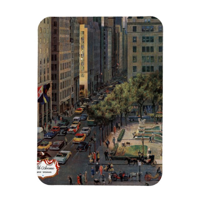 Magnet Flexible Cinquième avenue par John Falter (Vertical)