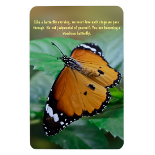 Magnet Flexible Citation africaine d'inspiration de papillon de