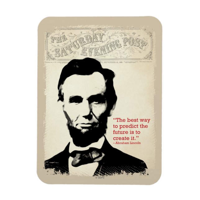 Magnet Flexible Citation d'Abe Lincoln (Vertical)