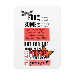 Magnet Flexible Citation d'amitié amour et acceptation incondition