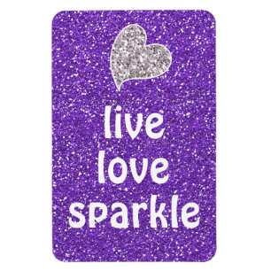 Magnet Flexible Citation d'amour vif pourpre