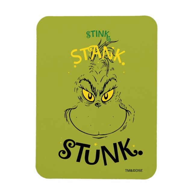 Magnet Flexible Citation de Mister Grinch Stink Stank Stunk (Vertical)