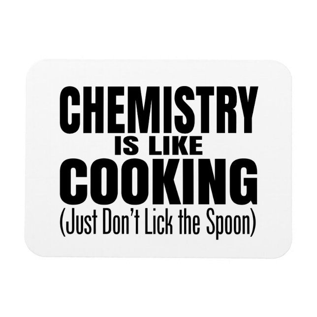 Magnet Flexible Citation de professeur de chimie amusante (Horizontal)