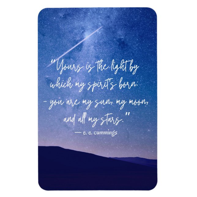 Magnet Flexible Citation de Stars romantiques Cummings (Vertical)