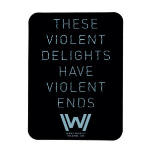 Magnet Flexible Citation de typographie "de plaisirs violents" de