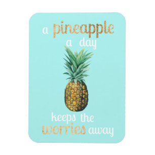 Magnet Flexible Citation de vie d'ananas