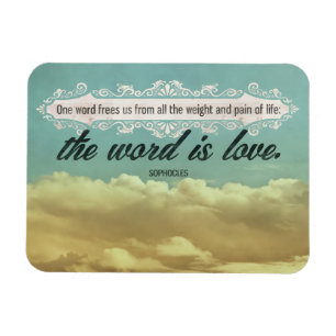 Magnet Flexible Citation Inspirationnelle Sophocles "Amour" Flexib