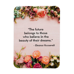 Magnet Flexible Citation inspirée d'Eleanor Roosevelt