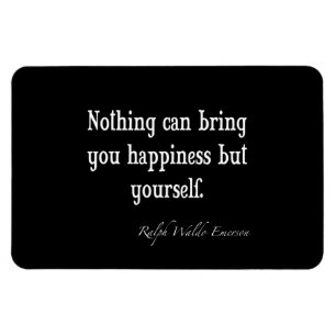 Magnet Flexible Citation inspirée vintage Emerson Happiness