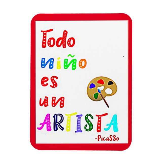 Magnet Flexible Citation Todo Nino es un Artista (Vertical)