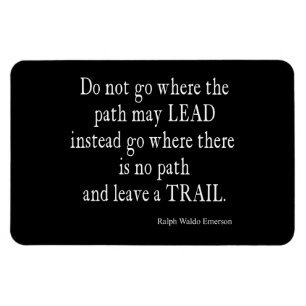 Magnet Flexible Citation Vintage sur le leadership inspiré Emerso