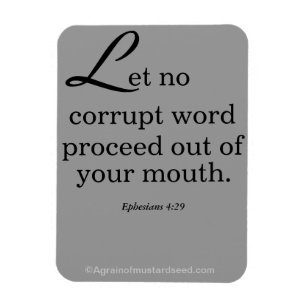 Magnet Flexible Citations bibliques Agrainofmustardseed.com