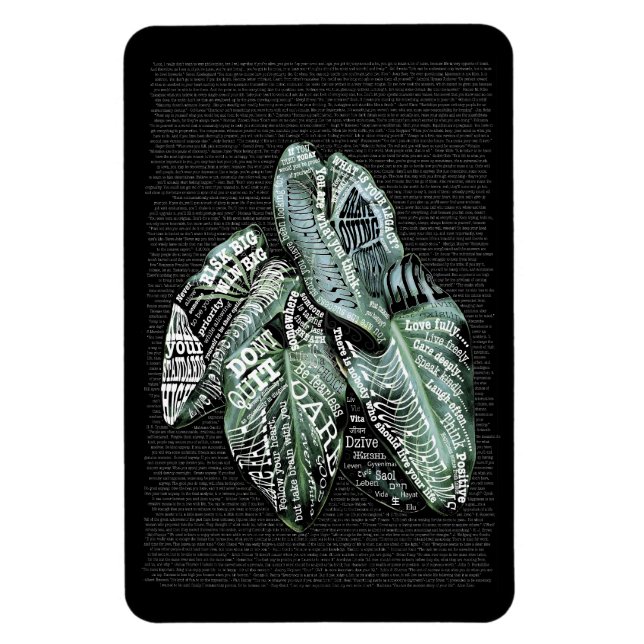 Magnet Flexible Citations Inspiration Motivational LIFE (Vertical)