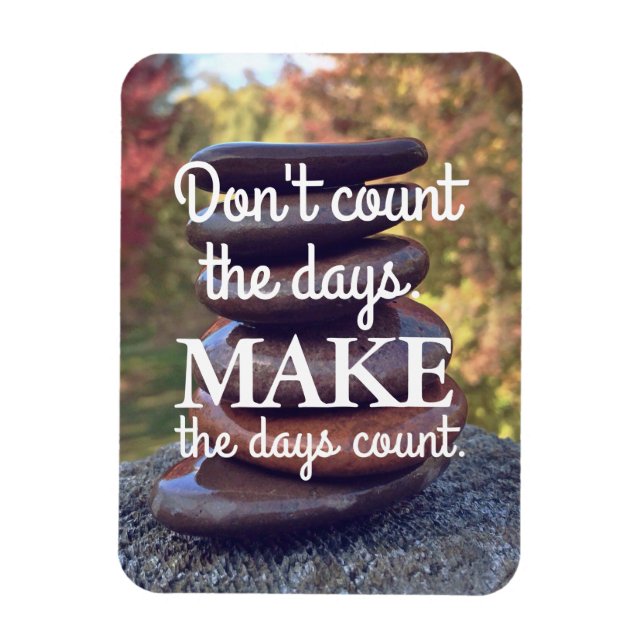 Magnet Flexible Citations Inspirationnelles Pierres Zen Motivation (Vertical)