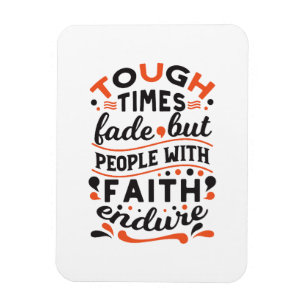 Magnet Flexible Citations pour les moments difficiles mais la foi 