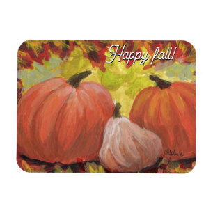 Magnet Flexible Citrouilles de Thanksgiving #2 Automne Feuilles d'