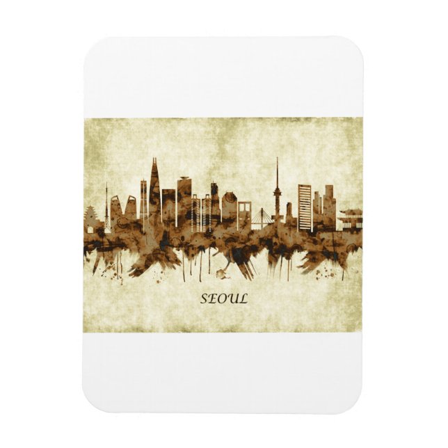 Magnet Flexible Cityscape de Séoul (Vertical)